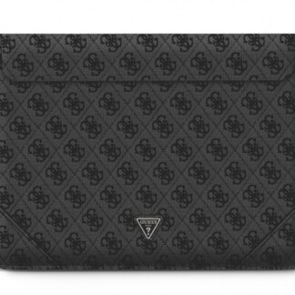 Guess PU 4G Triangle Metal Logo Computer Sleeve 16" Black