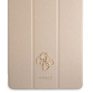 Guess Saffiano Folio Pouzdro pro iPad Pro 12.9 Gold