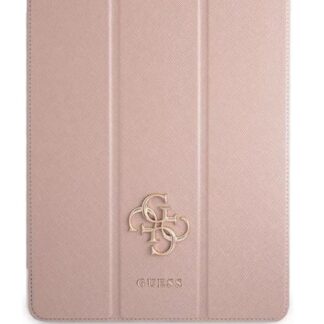 Guess Saffiano Folio Pouzdro pro iPad Pro 12.9 Pink
