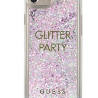 Guess Liquid Glitter Hard Pouzdro Party Purple pro iPhone 6/7/8 /SE 2020