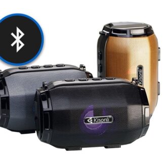 DeTech Bluetooth reproduktor Kisonli LED-904 - šedý