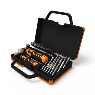 DeTech Sada šroubováků, bitů a vložek Jakemy JM-6123, 31 kusů, CR-V, ocel, oranžová