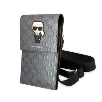 Karl Lagerfeld Ikonik Karl Monogram Phone Bag Black