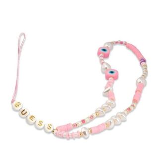 Guess Poutko na Telefon Beads Shell Pink