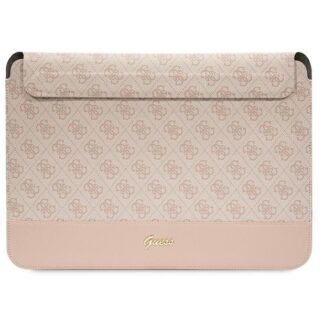 Guess 4G Stripe Metal Logo Computer Sleeve 14" Pink