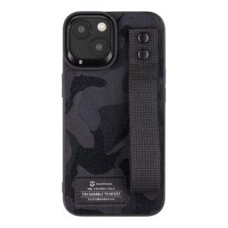 Tactical Camo Troop Drag Strap Kryt pro Apple iPhone 14 Black