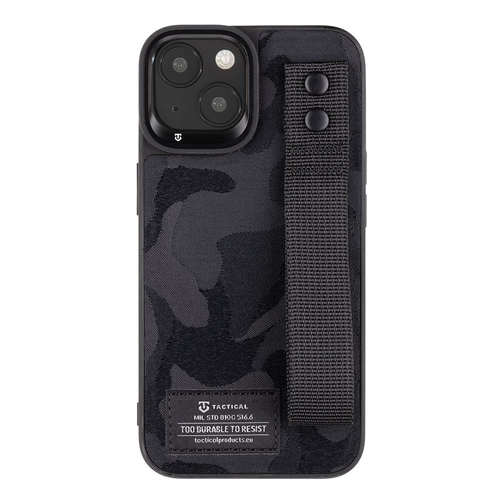 Tactical Camo Troop Drag Strap Kryt pro Apple iPhone 14 Black