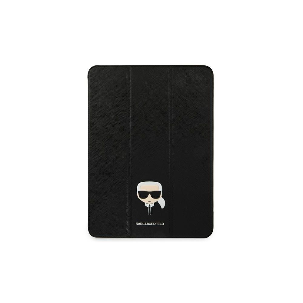 Karl Lagerfeld Metal Saffiano Pouzdro pro iPad Pro 12.9 (2021) Black