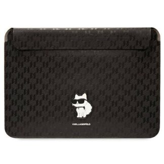 Karl Lagerfeld Saffiano Monogram Choupette Computer Sleeve 14" Black
