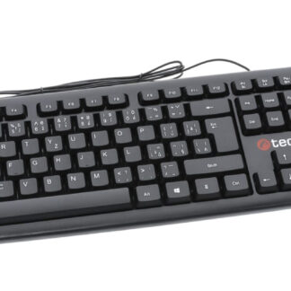 C-TECH klávesnice KB-102 USB, slim, black, CZ/SK