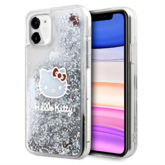 Hello Kitty Liquid Glitter Electroplating Head Logo Zadní Kryt pro iPhone 11, průhledná