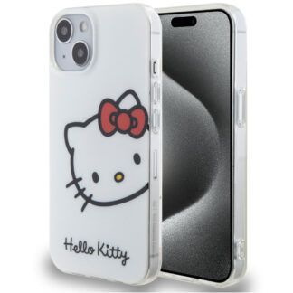 Hello Kitty IML Head Logo Zadní Kryt pro iPhone 13, bílá