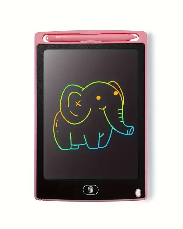 DeTech Dětská kreslící podložka - Kids LCD Drawing board K9, 10", - růžová