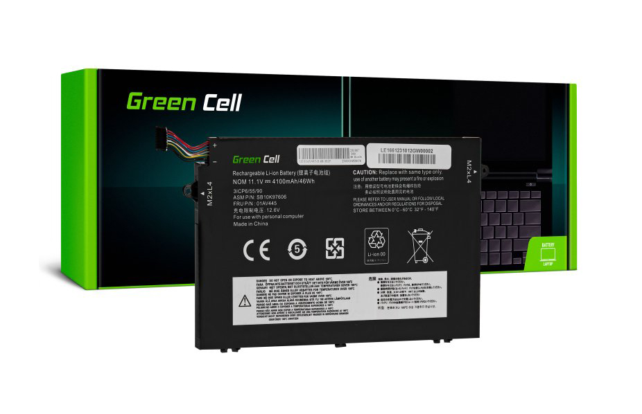 GreenCell Green Cell 01AV445 Baterie pro notebooky Lenovo ThinkPad E480 - 4100 mAh