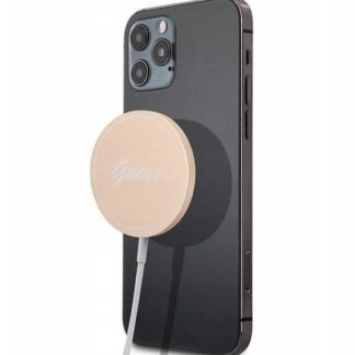 Guess 15W Magnetická Bezdrátová Nabíječka Gold