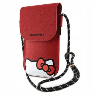 Hello Kitty Leather Hiding Kitty Phone Bag Red