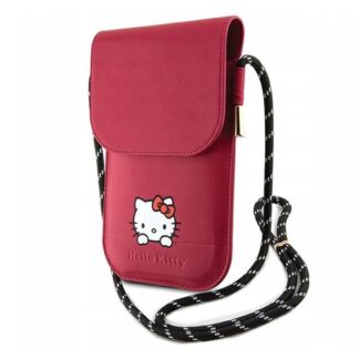Hello Kitty Leather Daydreaming Phone Bag Pink
