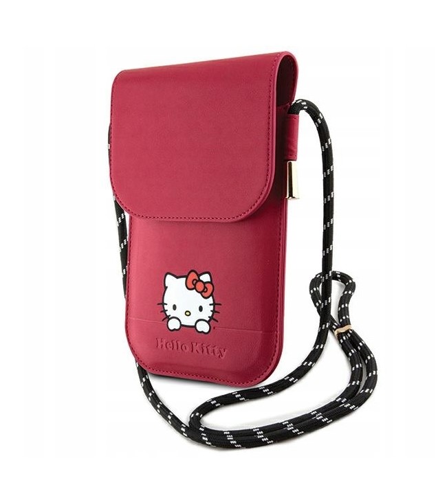 Hello Kitty Leather Daydreaming Phone Bag Pink