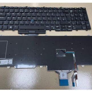 DeTech Klávesnice pro notebooky Dell Latitude E5550 Precision 3510, OEM - UK