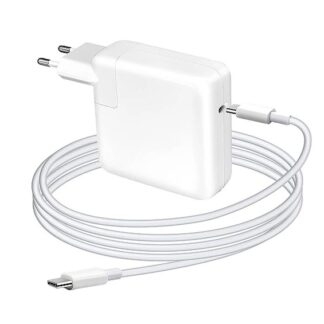DeTech Napájecí adaptér pro notebooky USB-C 118W - EU zástrčka + kabel