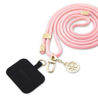 Guess Crossbody Popruh Cord 4G Charm Gold/Pink