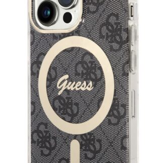 Guess IML 4G MagSafe Zadní Kryt pro iPhone 13 Pro Black