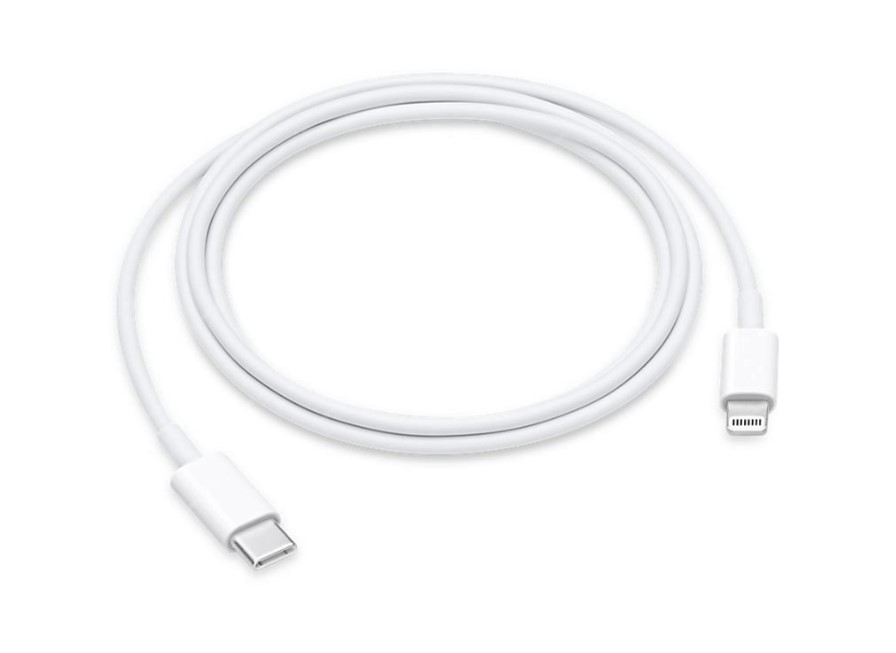 DeTech Datový Kabel Lightning/USB-C pro Apple, White