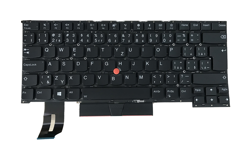 DeTech Klávesnice pro notebook Lenovo T490S, CZ