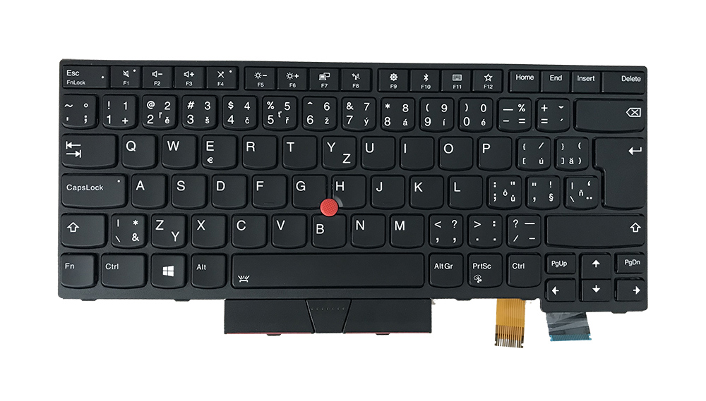 DeTech Klávesnice s podsvícením pro notebook Lenovo T470/480, CZ