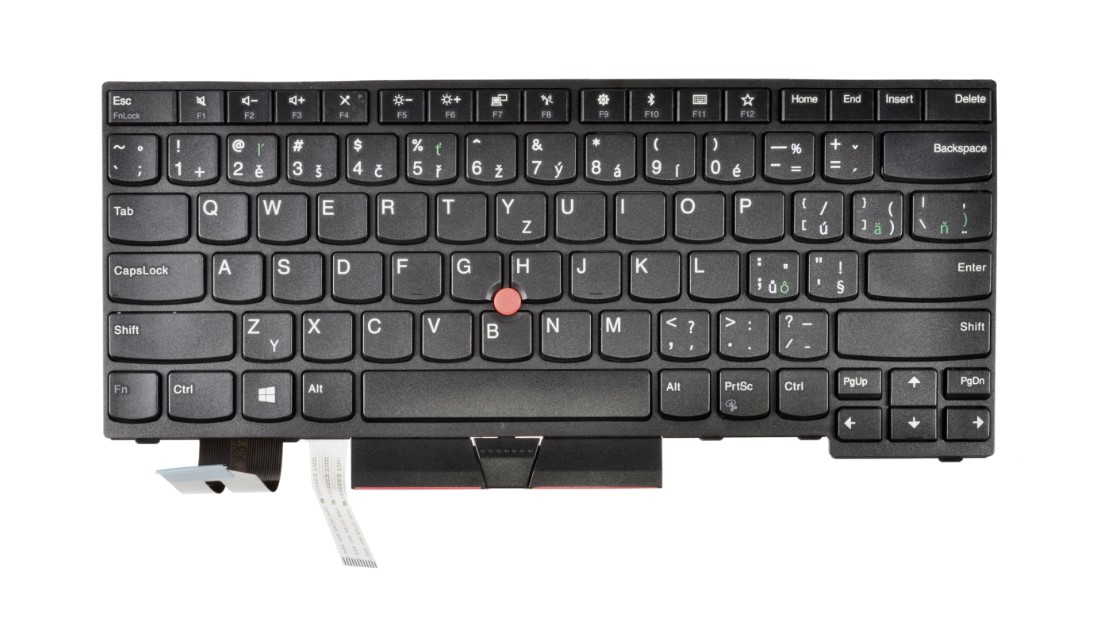 DeTech Podsvícená klávesnice pro notebook Lenovo T490, CZ