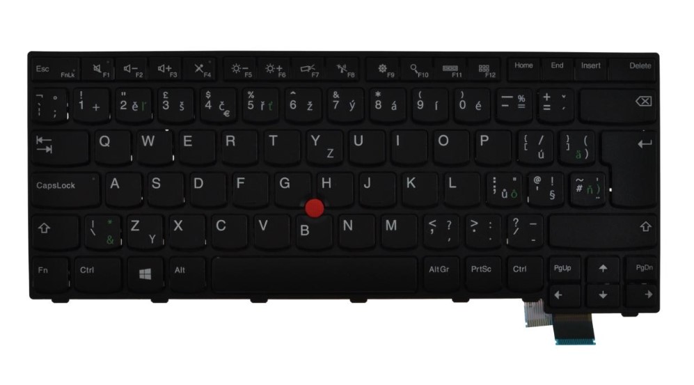 DeTech Klávesnice pro notebook Lenovo T460S, CZ