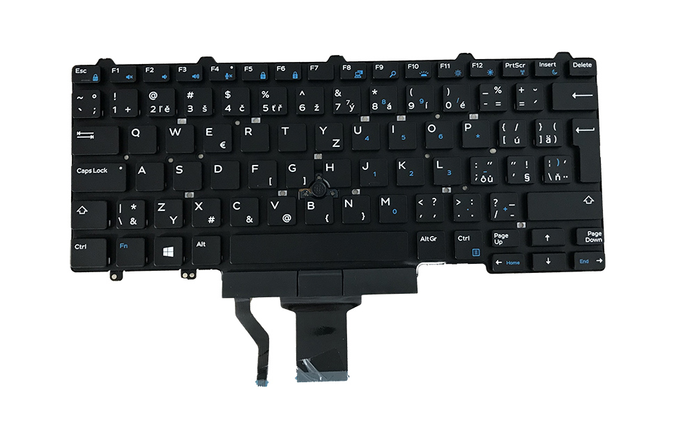 DeTech Klávesnice pro notebook Dell 5480, CZ