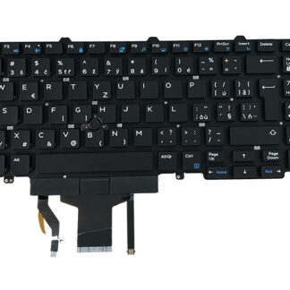 DeTech Klávesnice s podsvícením pro notebook Dell 5590, CZ
