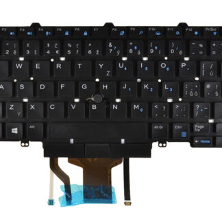 DeTech Klávesnice pro notebook Dell Latitude 7480, CZ