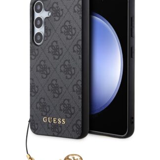 Guess 4G Charms Zadní Kryt pro Samsung Galaxy S24+ Grey