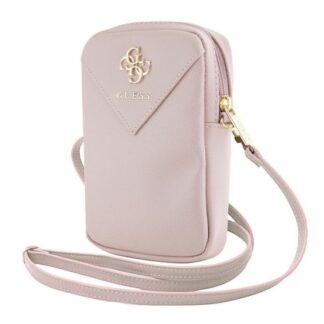 Guess Zip 4G Triangle Phone Bag Pink
