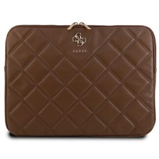 Guess Quilted 4G Computer Sleeve 14" Brown