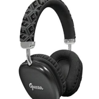 Guess Metal Script Logo Bluetooth Stereo Sluchátka Black