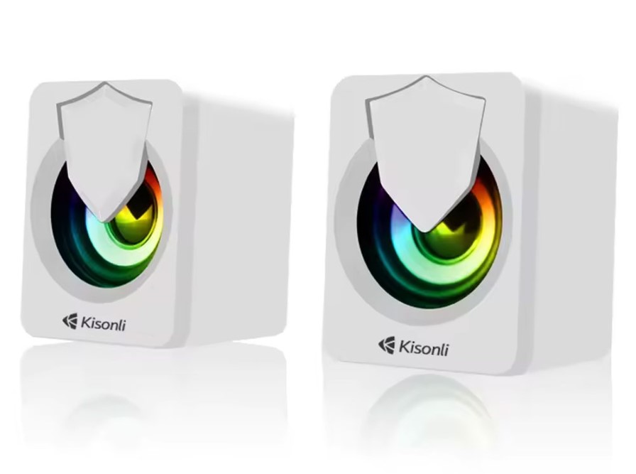 Kisonli L-1030 Reproduktory AUX, 2x2.5W - Bílá