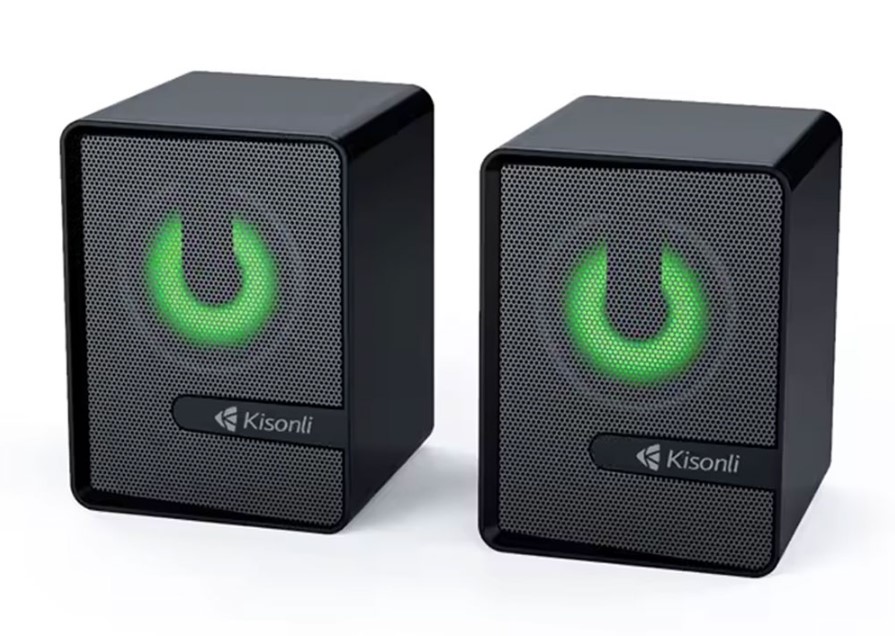 Kisonli L-4040 Reproduktory AUX, 2x3W - Černá