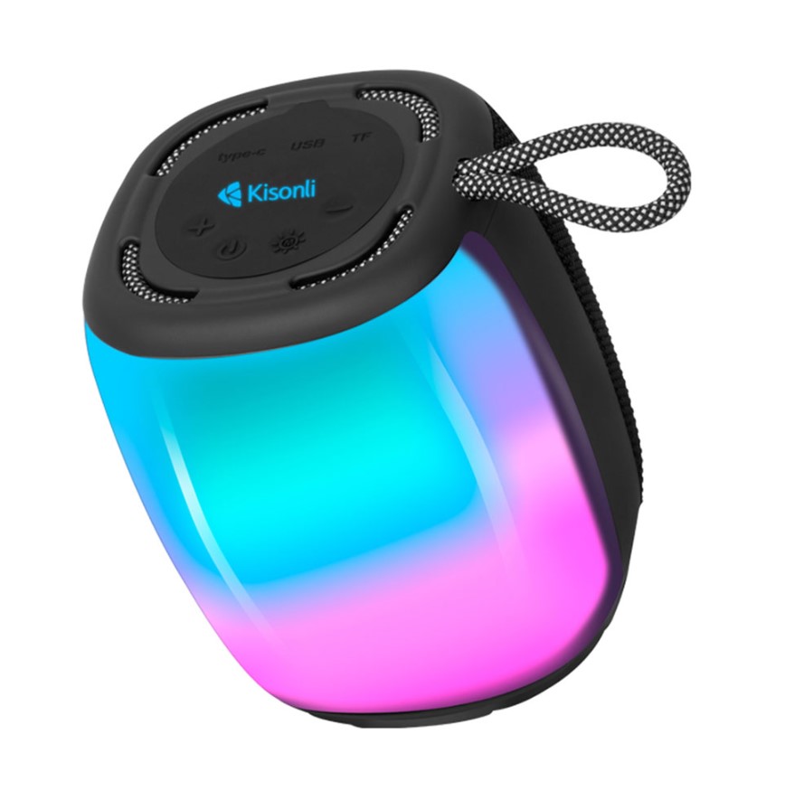 Kisonli Q18 Bluetooth Reproduktory, USB, SD, FM, AUX - Černá
