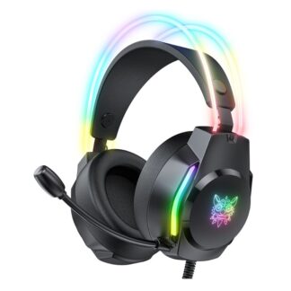 DeTech Onikuma X26 Sluchátka s mikrofonem, 3.5mm, USB - černá