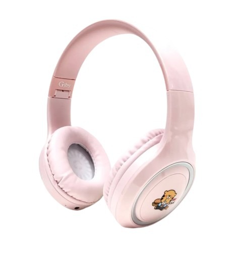 DeTech Bluetooth Sluchátka Gjby CA-044 - růžová