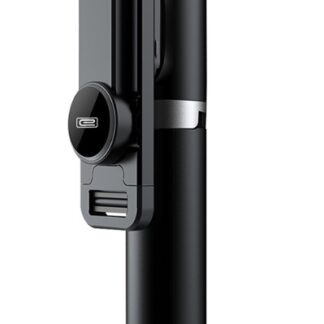 DeTech Selfie tyč Earldom ET-ZP20, Bluetooth, 75cm - černá