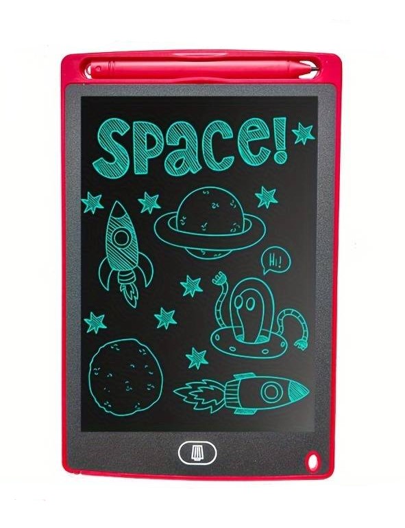 DeTech Dětská kreslící podložka K8, 8.5" - červená