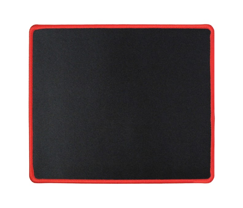 DeTech Podložka pod myš L16, 210 x 250 x 2mm - černá, okraje červené