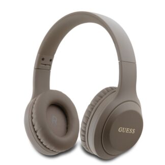 Guess Classic Silver Logo Bluetooth Stereo Headphone Brown