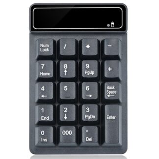 DeTech Bezdrátová numerická klávesnice Num pad K3, Bluetooth - černá
