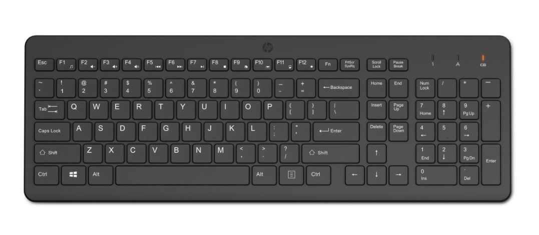 HP 225 Bezdrátová klávesnice HP 225, CZ-SK - černá