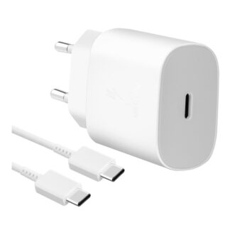 Samsung Nabíječka 25W + Datový kabel USB-C/USB-C (Bulk) - bílá